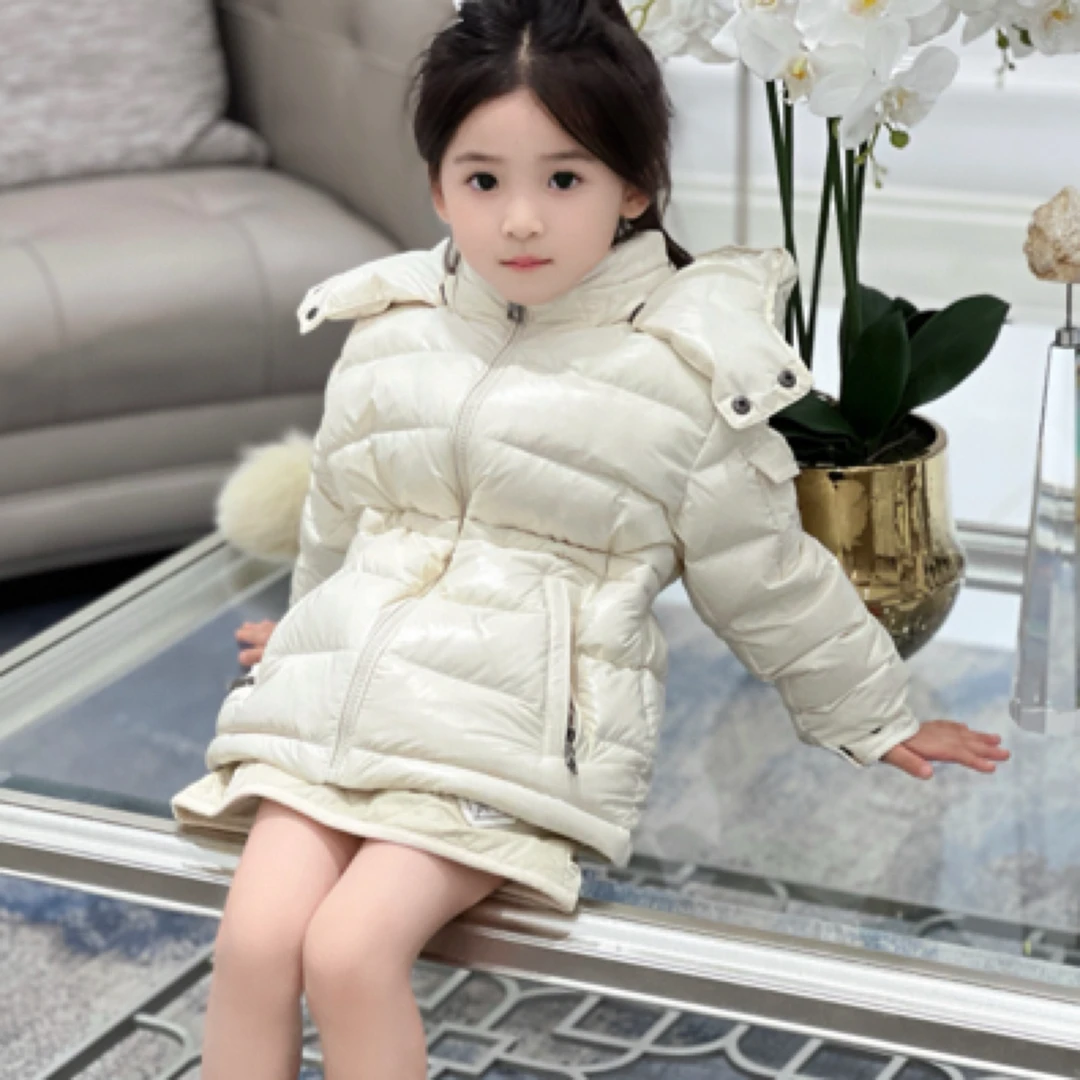 2024冬季高定鹅绒服可自由调节收腰加厚保暖95鹅绒宝宝羽绒短款