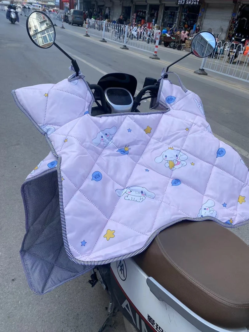 电动车四季通用挡风被春秋款电瓶摩托车防风被夏天防水挡风遮阳罩