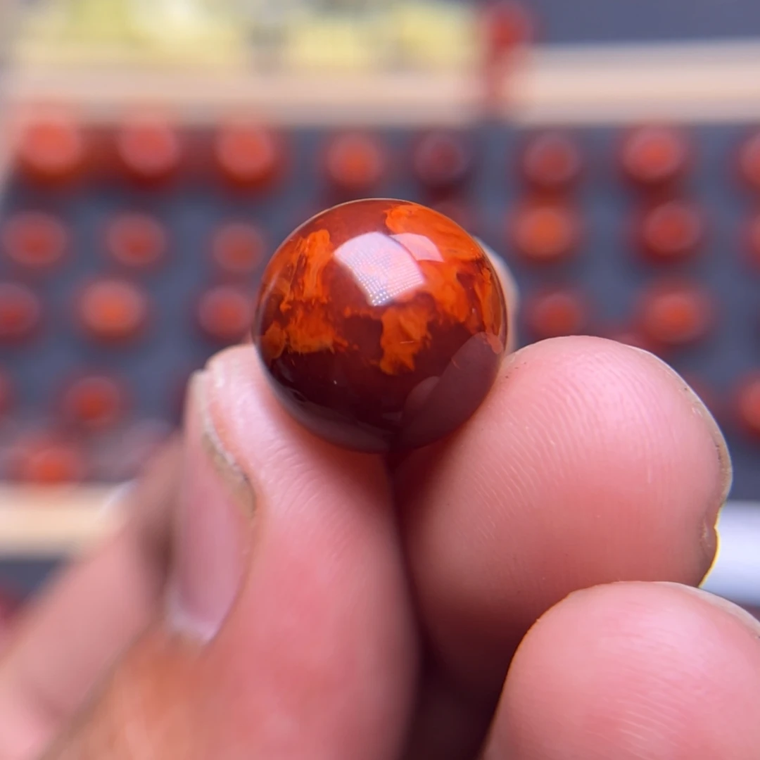 【闪购商品】南红玛瑙珠宝奇石未镶嵌爱*13.8mm