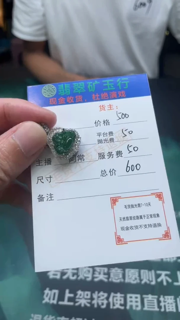 【闪购商品】翡翠颈饰银S925镶嵌-净货