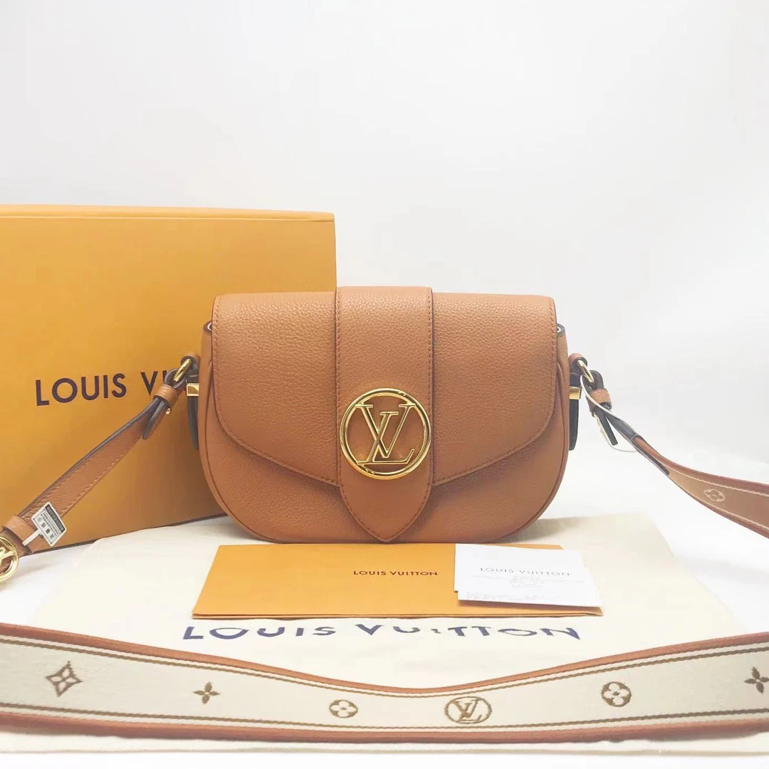99新 LouisVuitton/路易威登 洋诚二手LV芯片褐色斜挎单肩包99新