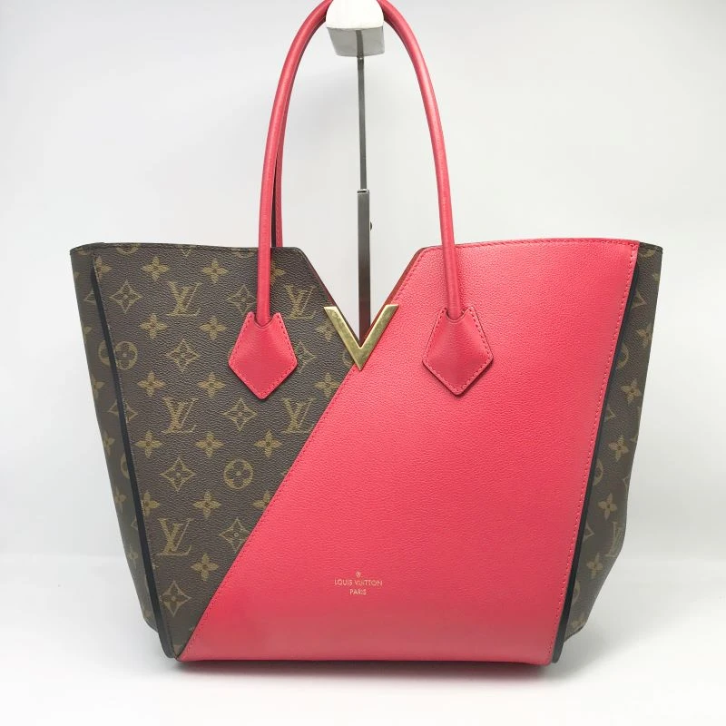 95新 LouisVuitton/路易威登 洋诚二手 LV老花拼红单肩包 98新