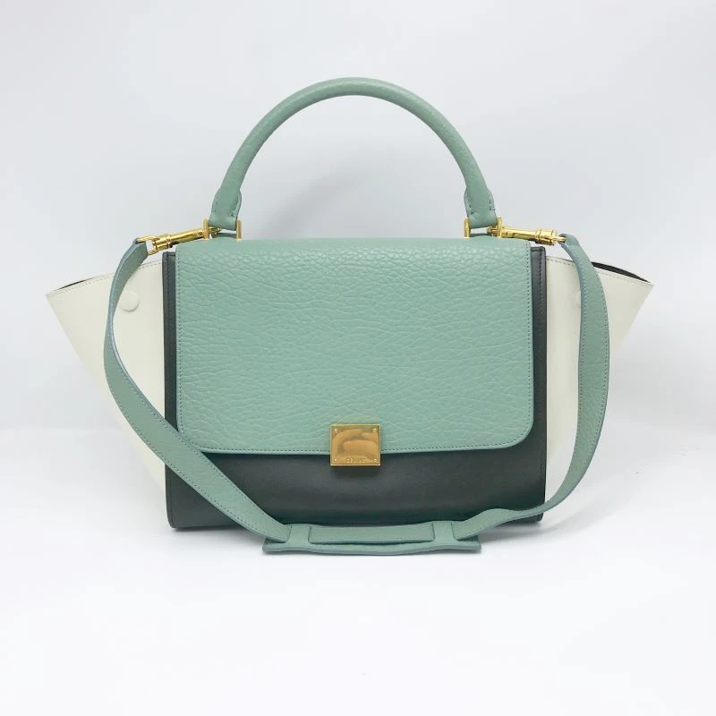 95新 Celine/思琳 洋诚二手 赛琳拼色秋千包 95新 公价21500