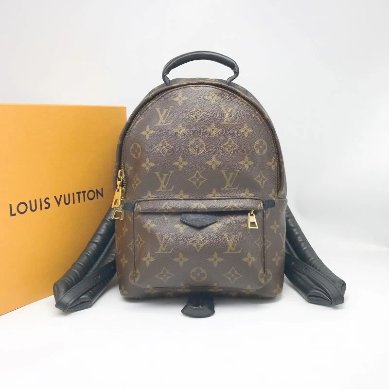 95新 LouisVuitton/路易威登 洋诚二手 LV老花双肩包 98新