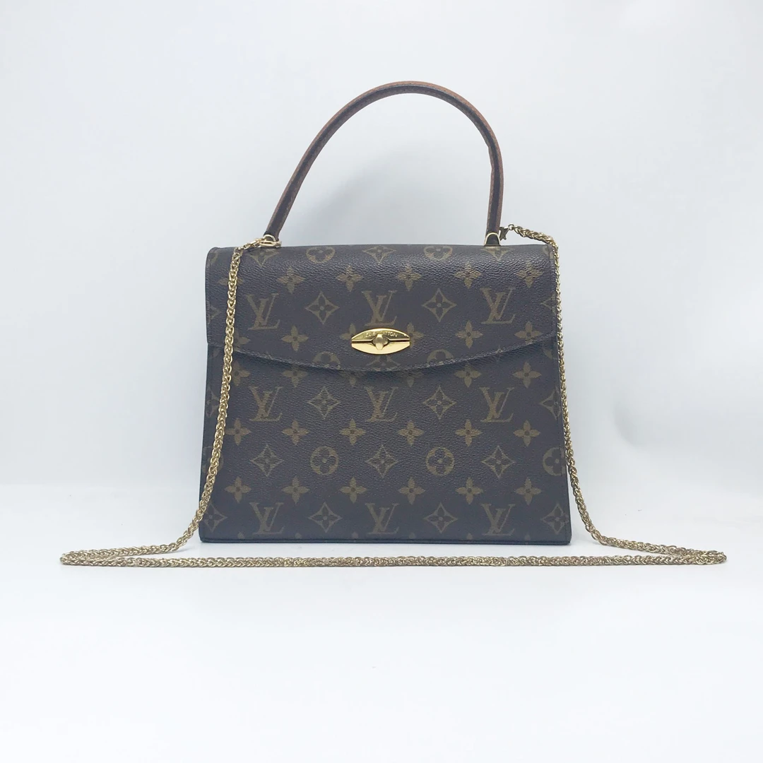 95新 LouisVuitton/路易威登 洋诚二手 LV老花手提链条包 95新