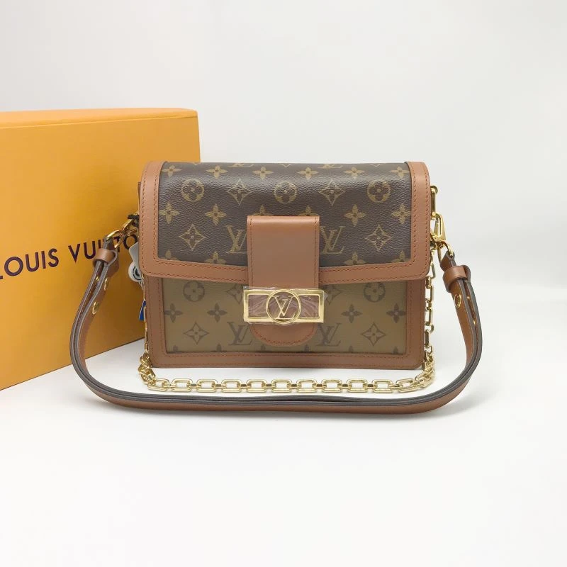 95新 LouisVuitton/路易威登 洋诚二手 LV老花达夫尼单肩包 98新
