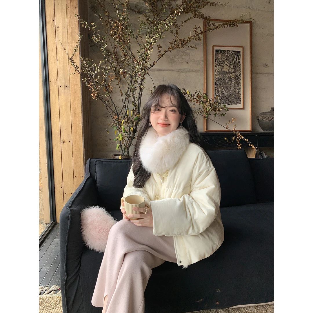 花栗鼠小姐 小狐狸围脖 软呼肥肥的~让冬日穿搭更精至