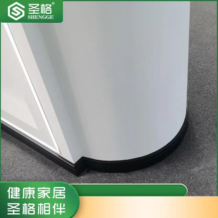 圣格弧形格实木纯色转角踢脚线弧形木踢脚线地脚线