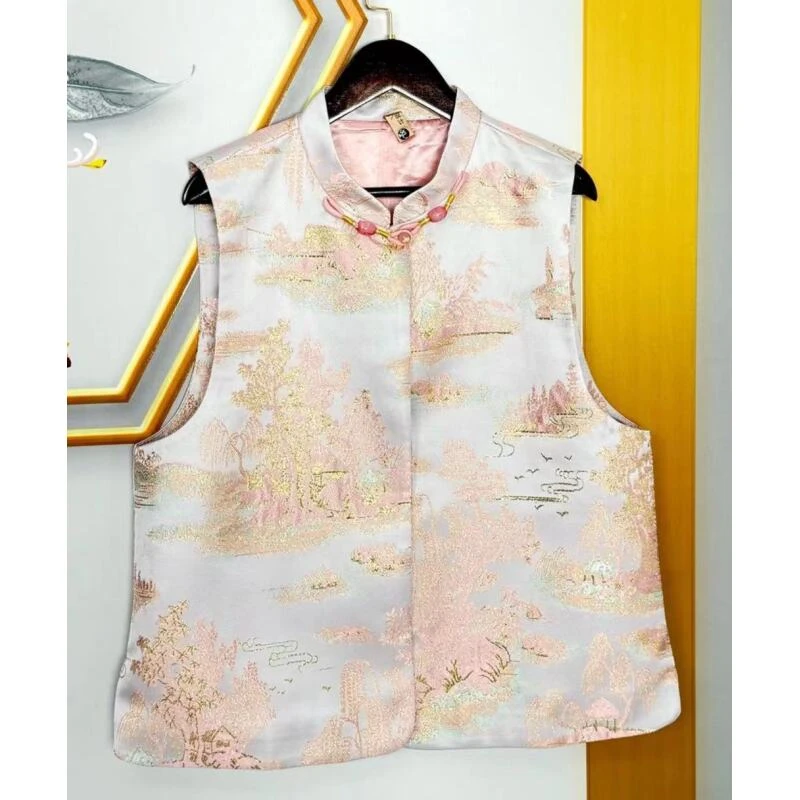 2024早秋款刺绣复古马甲温柔显瘦马宫廷风中式夹2024B0183-77