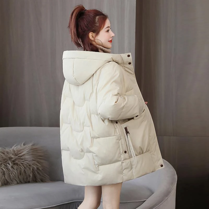 雪中飞羽绒服冬季羽绒羽绒服女中长款2023年新款韩版宽松时尚大羽