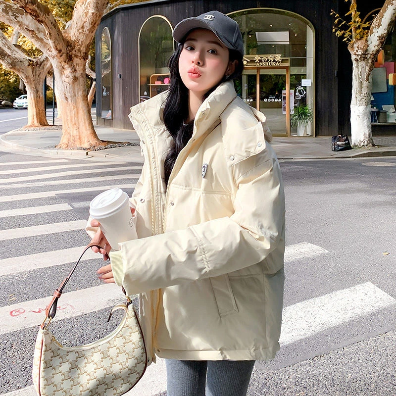雪中飞面包服短款羽绒服衣棉服女韩版宽松秋冬季外套加厚棉袄2023