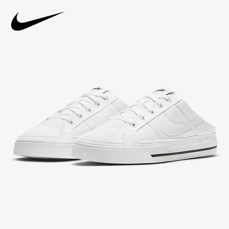 NIKE耐克一脚蹬女鞋懒人鞋COURT LEGACY小白鞋帆布鞋板鞋DB3970