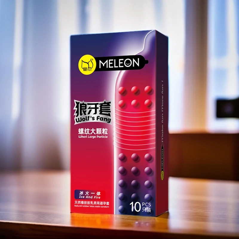 秘恋3D动感螺纹大颗粒超薄安全套情趣性用品狼牙套套情趣天然橡胶胶乳男用避孕套0.01