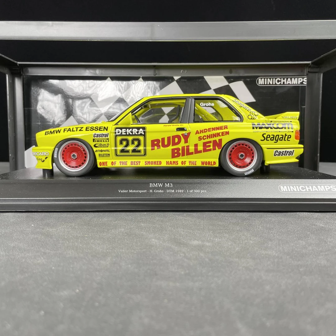 【迷你切】BMW M3 ValierMotorsport黄色1:18模型成品 收藏  送礼