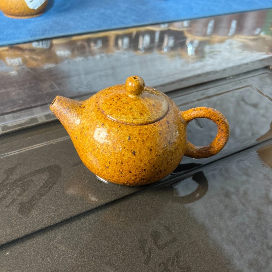 原谷烧纯手工拉坯成型孤品西施壶容量260ml左右