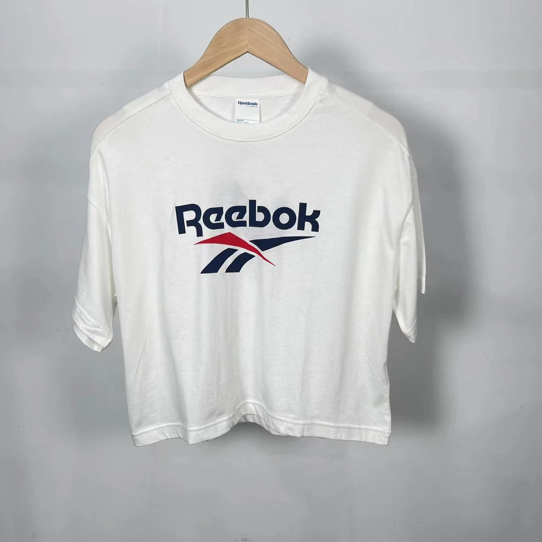 【什么都有】Reebok锐步 女款夏季百搭纯棉休闲宽松短袖FK3376