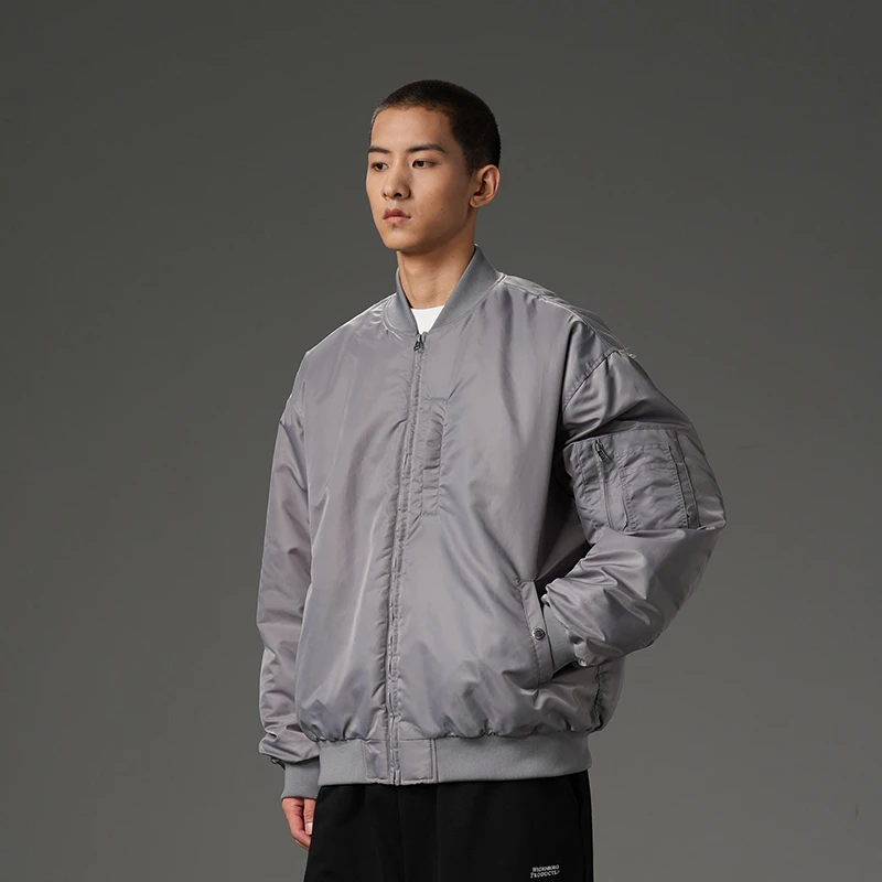 WEDENBORG 日系复古Sorona保暖棉飞行夹克棉衣秋冬男女棒球服外套