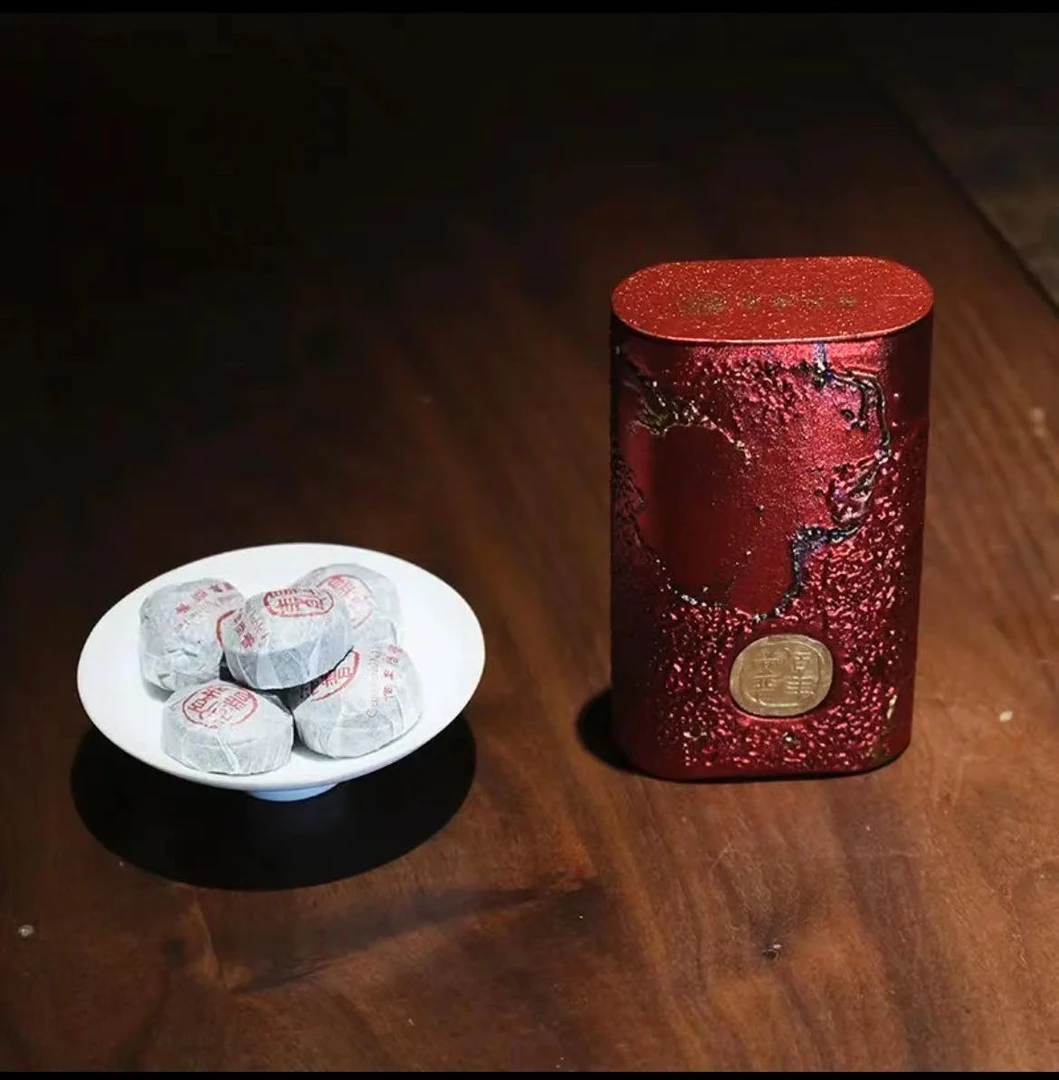 （拍5得6）2024年佰年尚普 年轮 生熟迷你沱 陈年老料普洱茶