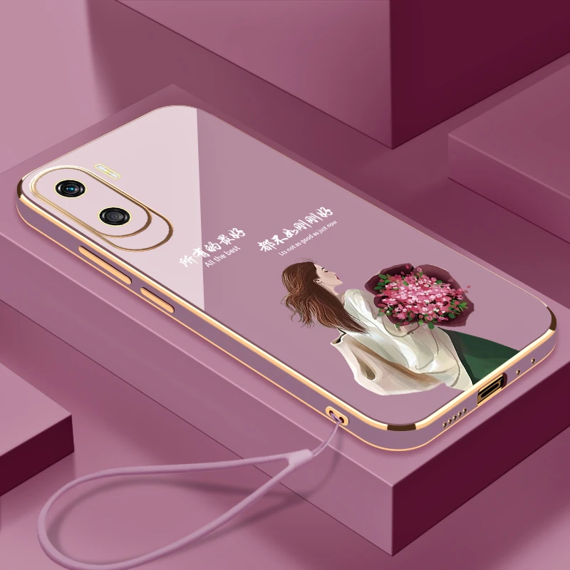 适用于荣耀X50i手机壳生活是自己的全包镜头硅胶防摔女款电镀软壳