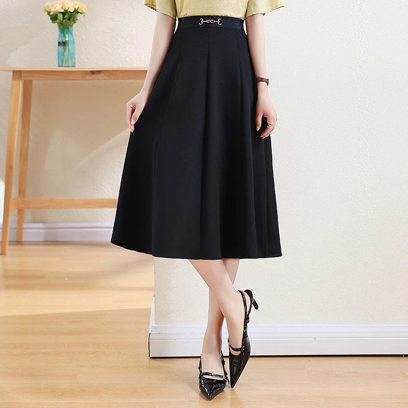 高端气质通勤重磅真丝桑蚕丝半身裙