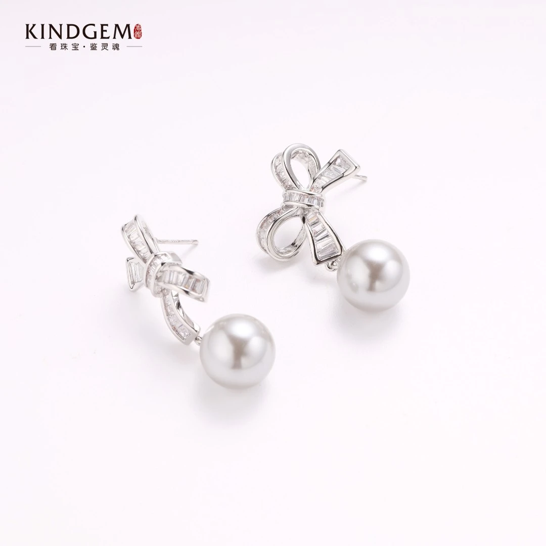 铜合金仿珍珠耳饰 CJ73XXEC-23553 小众轻奢气质百搭精致简约耳环