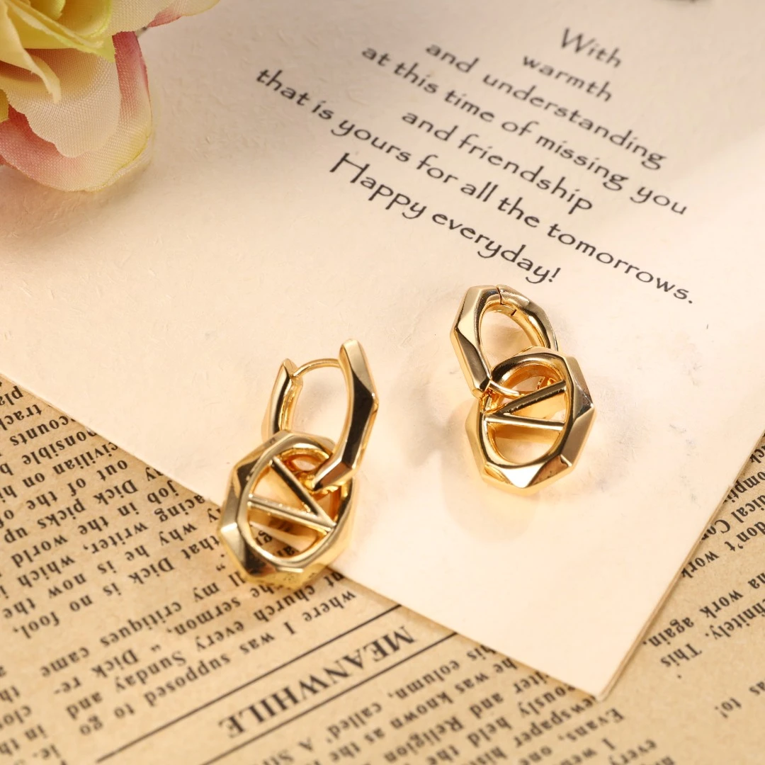 铜合金耳饰 CY446XQEC-27660个性简约轻奢时尚耳环