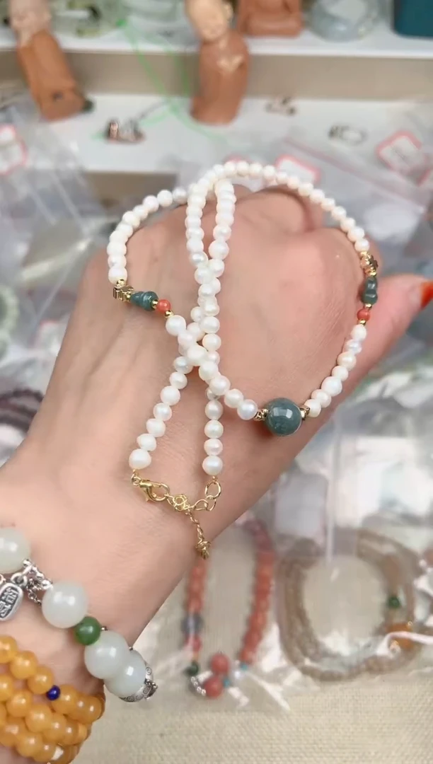 【闪购商品】淡水珍珠颈饰未镶嵌多样性发拍一发一