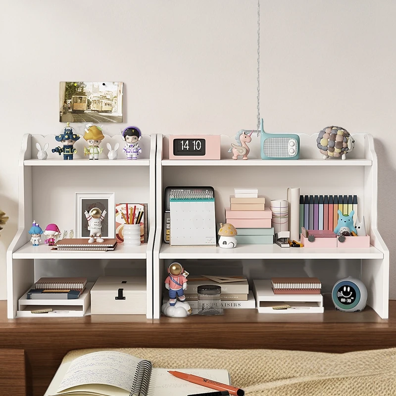 桌面置物架简易桌面双层收纳增高置物架办公室学生宿舍整理松弛感