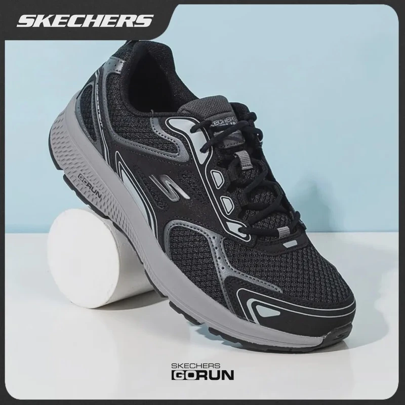 【超体5.0】斯凯奇夏季透气轻便跑步网面男高级耐磨运动鞋220034