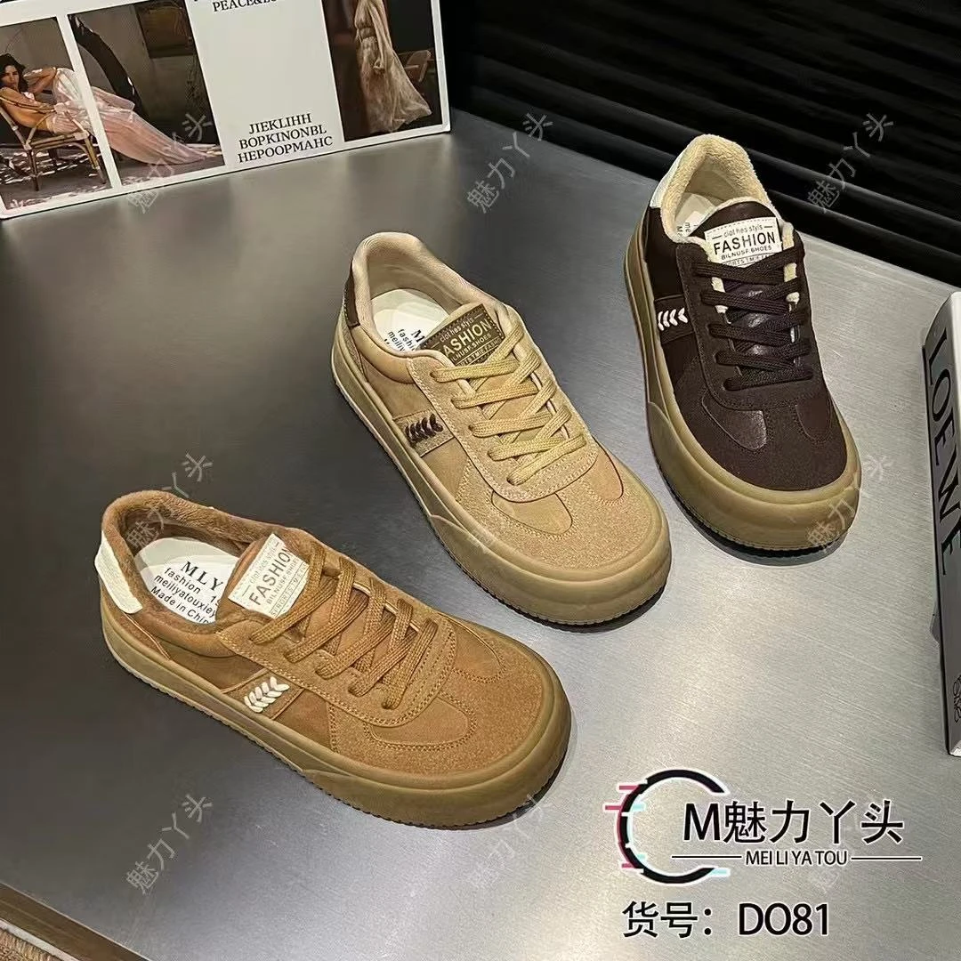 新款秋冬季网红加绒时尚百搭运动休闲板鞋DQ81(加绒)