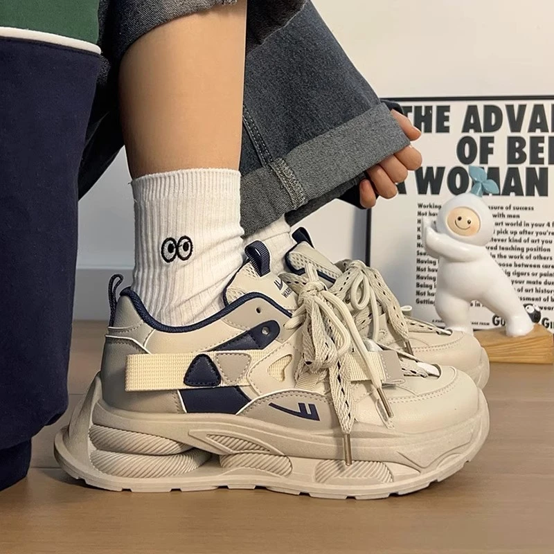 回力女鞋运动鞋2025秋季新款学生ins小众百搭潮流厚底增高老爹鞋