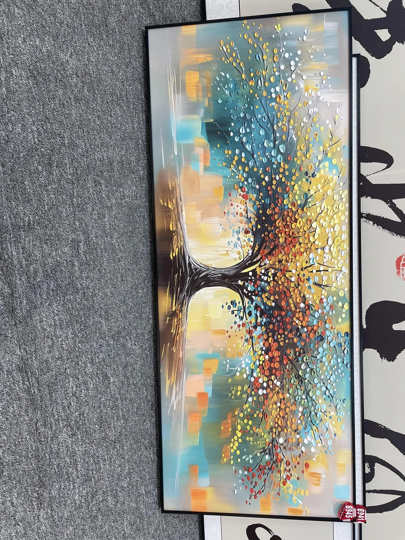 B945新中式150x60cm山水画客厅装饰画沙发背景墙挂画