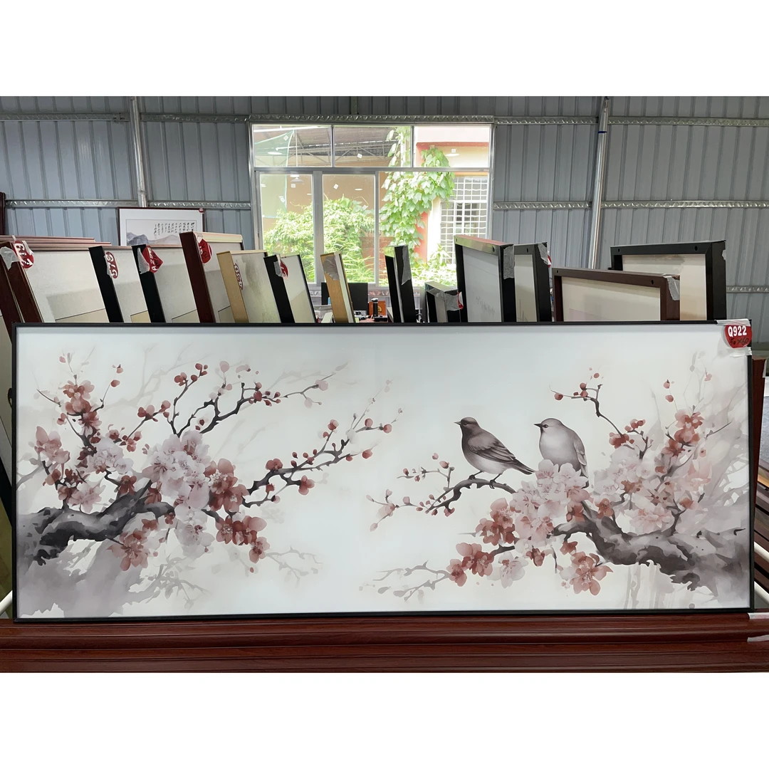 Q922新中式150x60cm山水画客厅装饰画沙发背景墙挂画