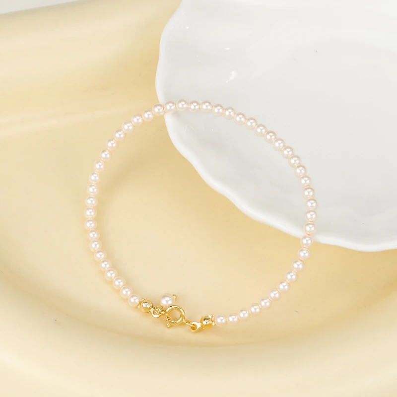 6168  珠珠手链时尚百搭电镀18K金气质轻奢