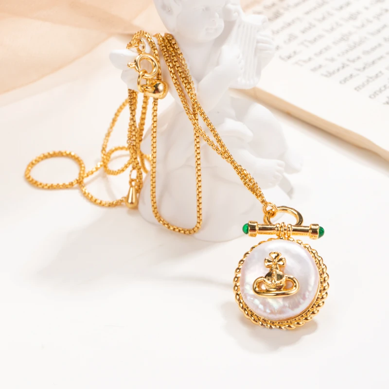 铜合金项链 6318 土星小众项链时尚轻奢百搭气质