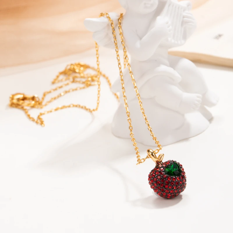 6335 红苹果项链时尚轻奢百搭高级感