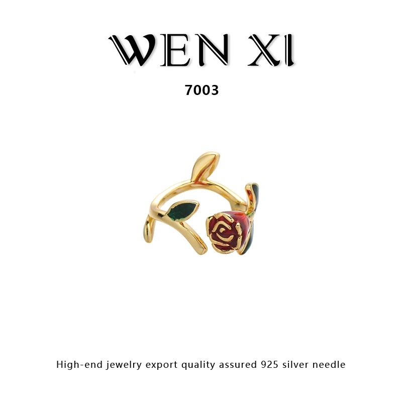 7003 玫瑰戒指轻奢时尚气质百搭高级感