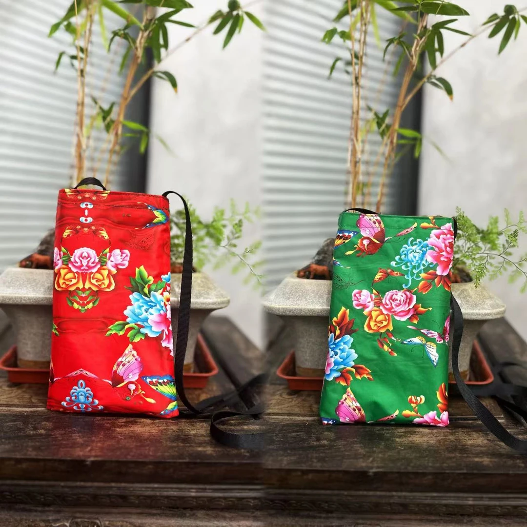 【土花花】便携式国潮防水双面双用创意手机袋