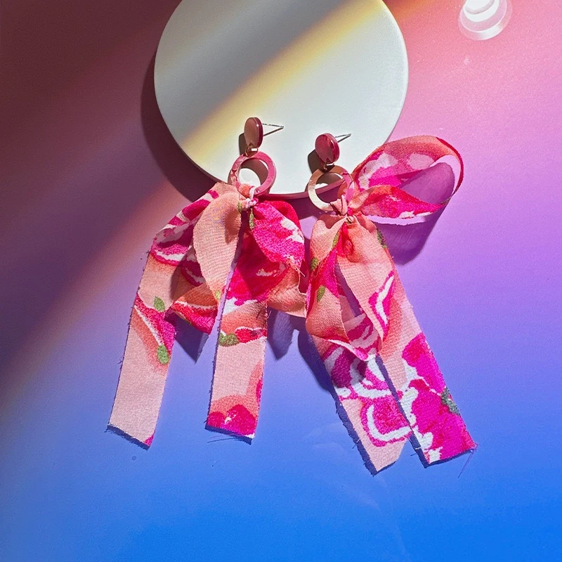 非金属布艺耳饰 43号新款ins原创设计时尚小清新森系耳环