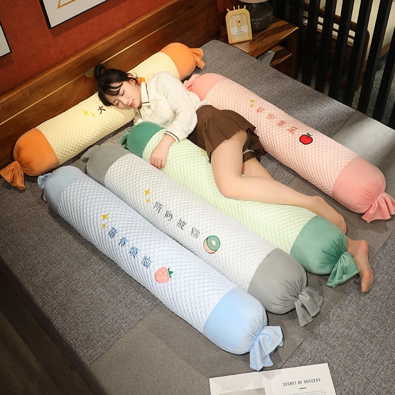 糖果抱枕长条枕女生侧睡夹腿抱枕床上睡觉神器圆柱枕头儿童可拆洗