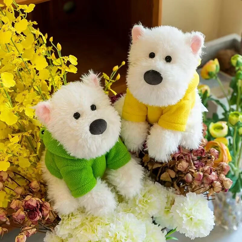 西高地狗狗毛绒玩具可爱抱枕办公室摆件车内饰品挂件玩偶女生公仔