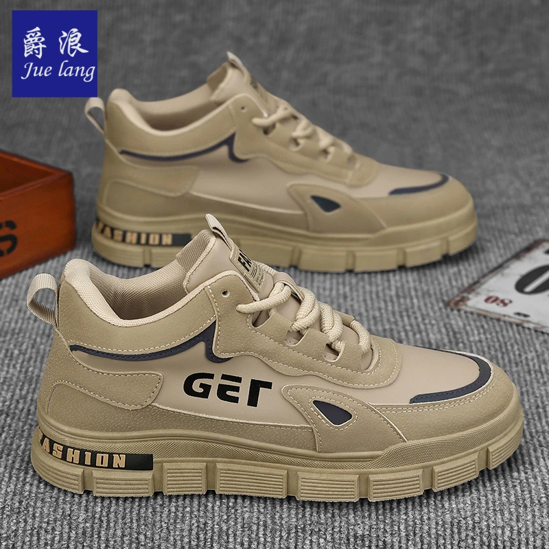 爵浪男士马丁靴春季新款潮流时尚英伦风马丁靴户外耐磨防滑工装鞋