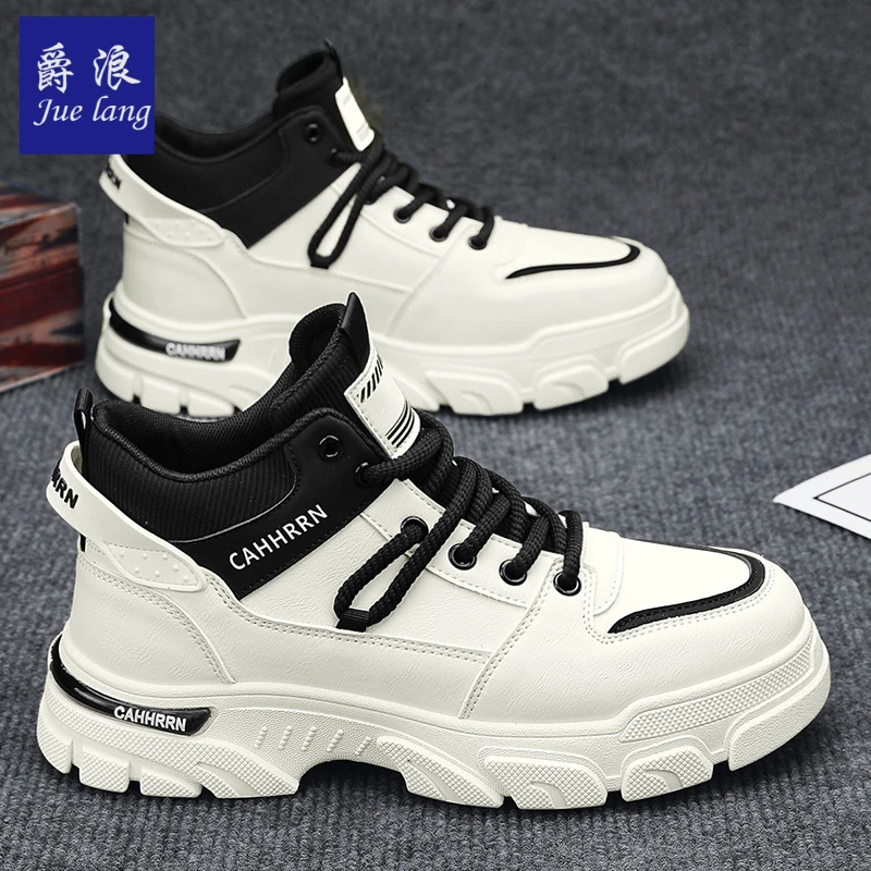 爵浪大黄马丁靴男春季户外运动沙漠靴休闲防滑耐磨高帮潮流工装鞋