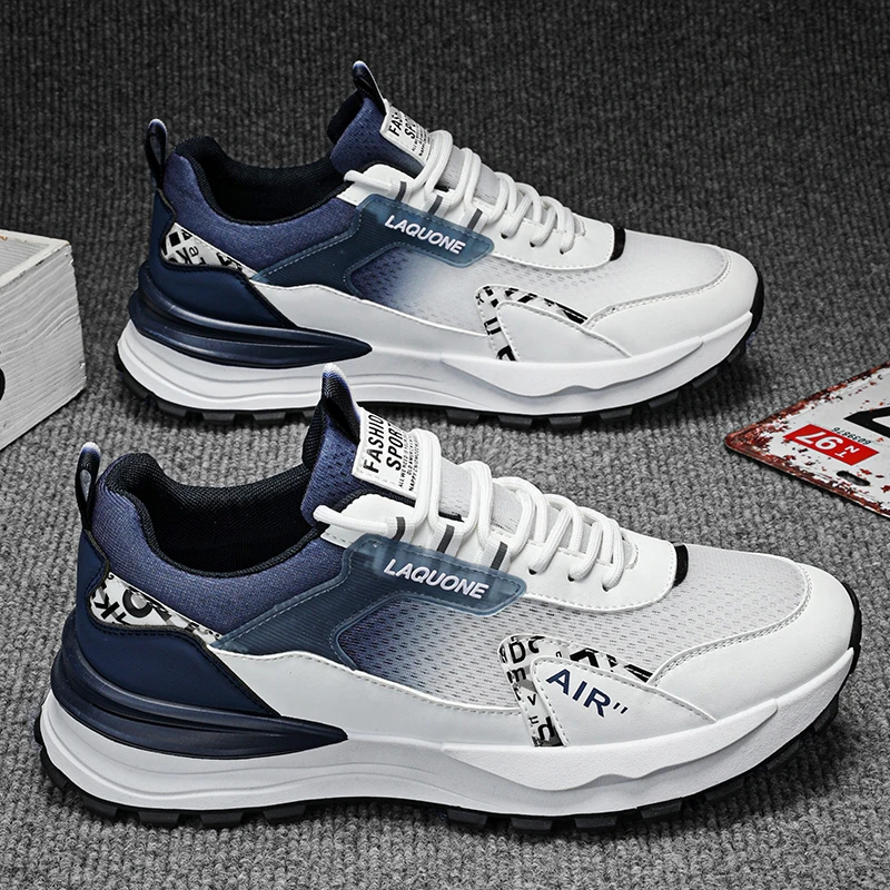 男鞋爆款潮牌高级感春季透气网面网鞋青少年运动休闲老爹潮鞋透气