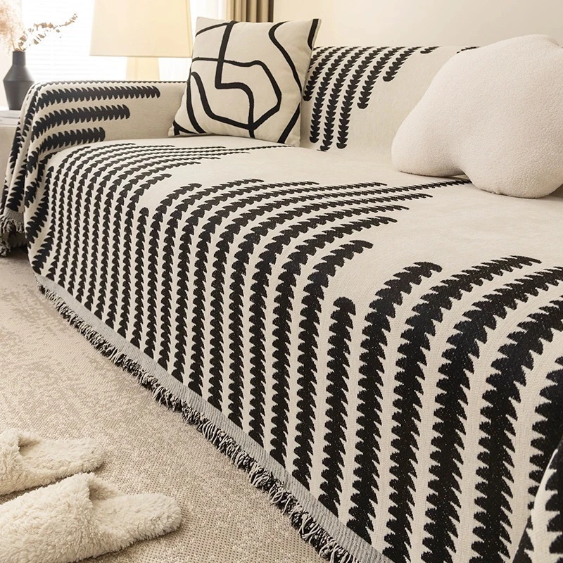 【节节高】四季通用沙发盖布雪尼尔防猫抓沙发巾沙发巾沙发