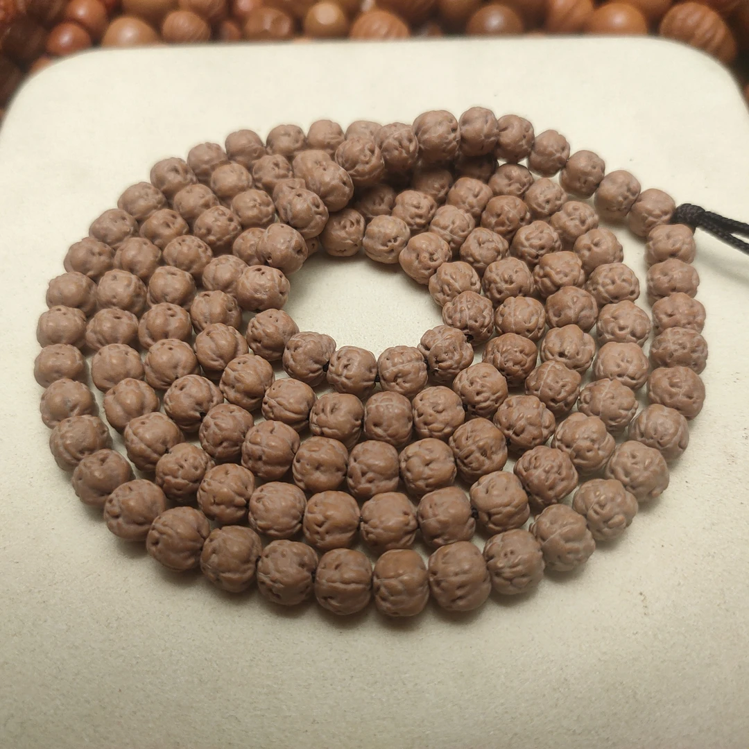 精挑国工原桩佛手五爪金龙108*5mm爆肉矮桩小佛手金刚菩提手串