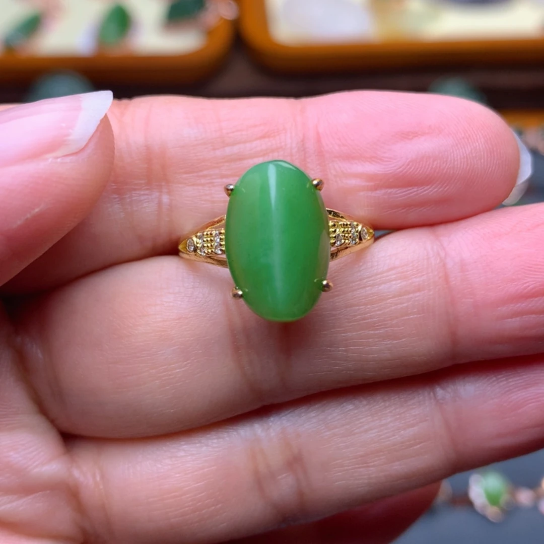 【闪购商品】和田玉（碧玉）戒指未镶嵌