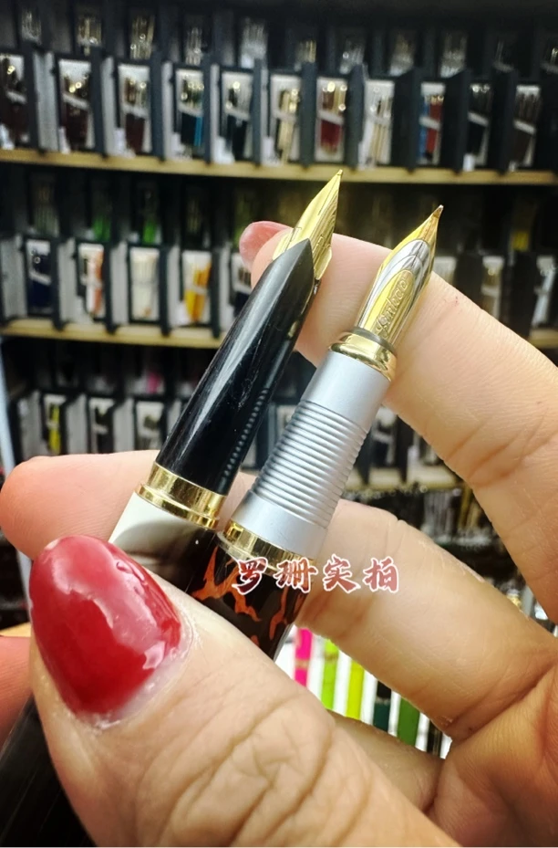 罗珊实拍2支裸笔296铝壳飞机尖250美工尖金属杆