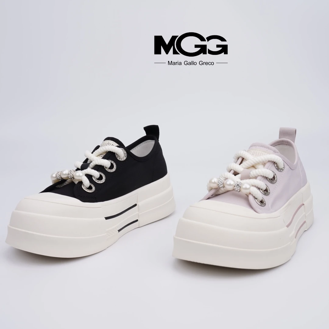 春夏季爆款时尚百搭潮流低帮圆头系带休闲厚底板鞋