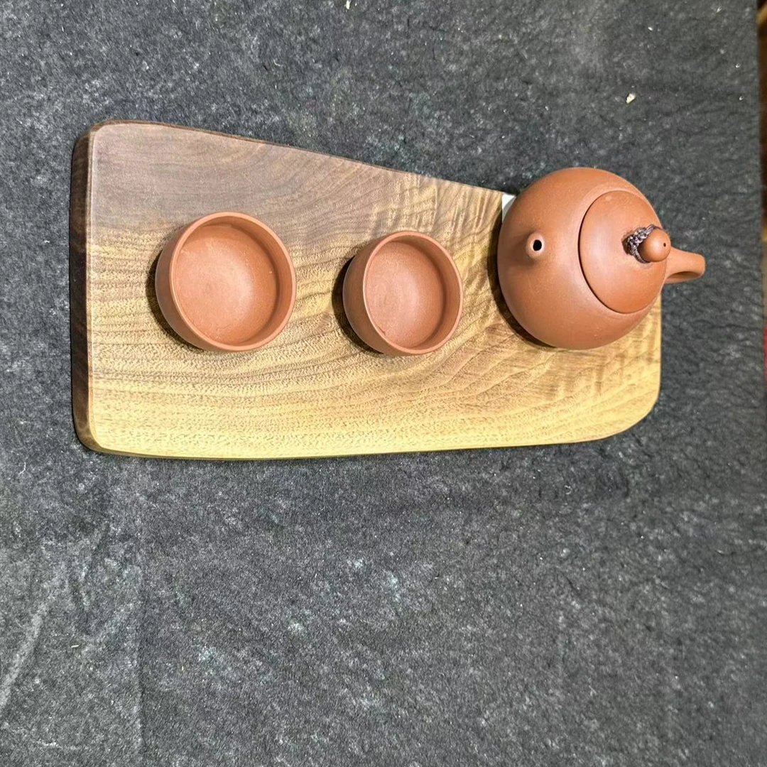 进口北美黑胡桃实木干泡台茶盘一物一拍客厅茶道